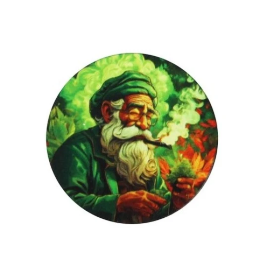 Wildfire fém dohányőrlő 4 részes - Színes cannabis mintákkal 4 - Nemzeti Dohányboltok és szivar szaküzletek számára