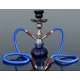 Hookah kisméretű kék színű shisha - 2 csöves - Több csöves vízipipa