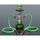 Hookah kisméretű zöld színű shisha - 2 csöves