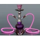 Hookah kisméretű rózsaszín színű shisha - 2 csöves - 25 cm - Több csöves vízipipa