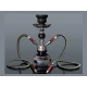 Hookah Camel Black kisméretű szürke színű shisha - 2 csöves - Több csöves vízipipa