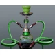 Hookah Camel kisméretű zöld színű shisha - 2 csöves - Több csöves vízipipa