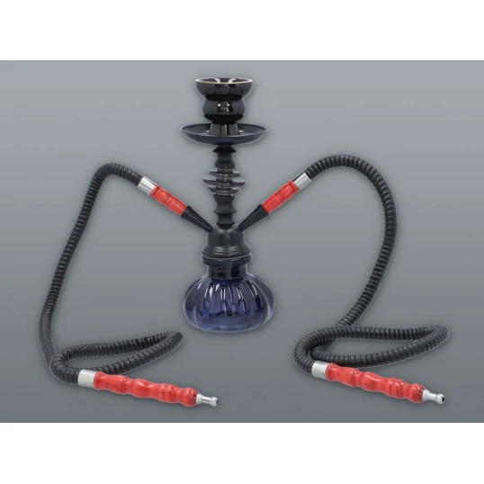 Hookah kisméretű pure black shisha - 2 csöves - Több csöves vízipipa