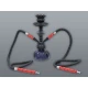Hookah kisméretű pure black shisha - 2 csöves - Több csöves vízipipa