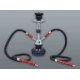 Hookah Elegáns kisméretű sötétkék színű shisha - 2 csöves