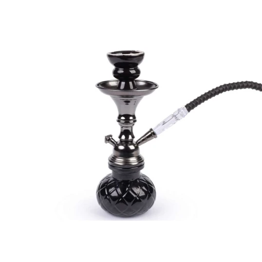 Hookah fekete vízipipa 1 csöves 26 cm