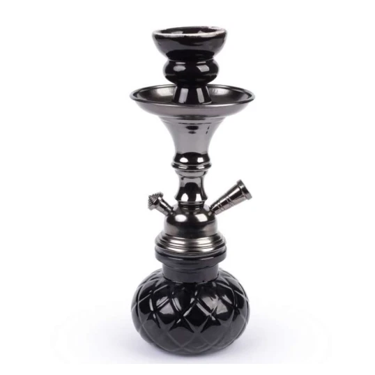 Hookah fekete vízipipa 1 csöves 26 cm