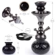 Hookah fekete vízipipa 1 csöves 26 cm