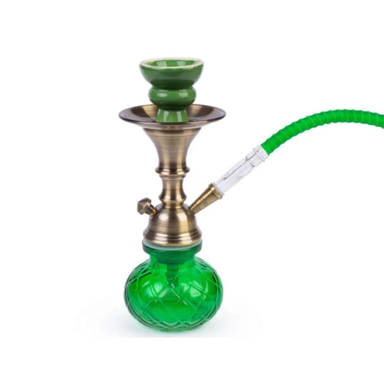 Hookah zöld vízipipa 1 csöves 26 cm - 1 csöves vízipipa