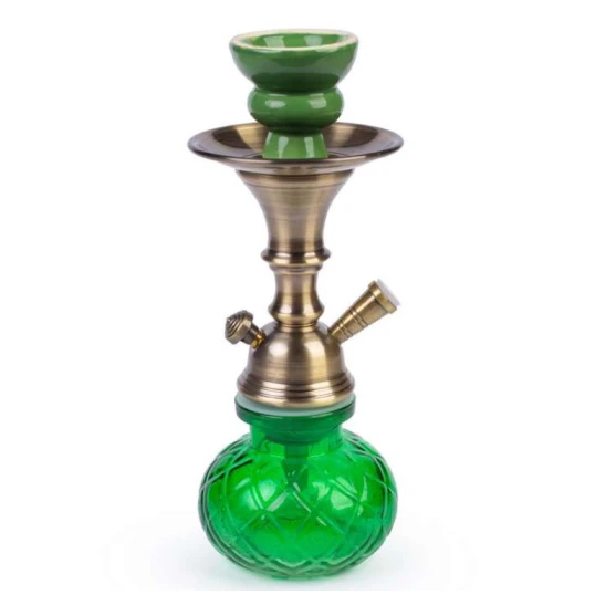 Hookah zöld vízipipa 1 csöves 26 cm