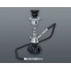 Hookah fekete vízipipa 1 csöves 29 cm