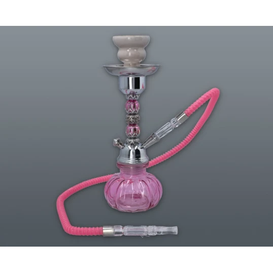 Hookah rózsaszín vízipipa 1 csöves 29 cm