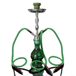 Hookah nagymértű zöld színű shisha - 3 csöves