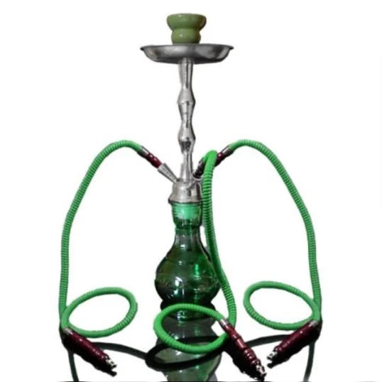 Hookah nagymértű zöld színű shisha - 3 csöves - Több csöves vízipipa