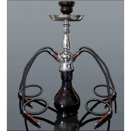 Hookah fekete vízipipa 4 csöves 49 cm