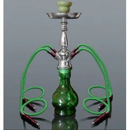 Hookah zöld vízipipa 4 csöves 49 cm - OUTLET
