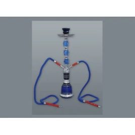 Arab stílusú kék színű shisha - 2 csöves - OUTLET