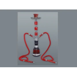 Arab stílusú piros színű shisha - 2 csöves