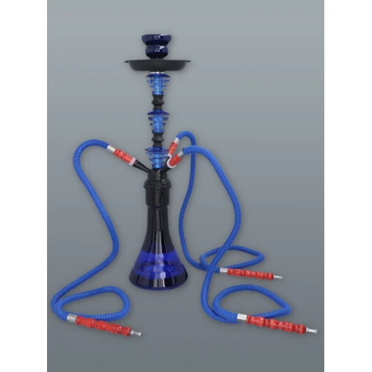 Hookah kék vízipipa 3 csöves 54 cm - Több csöves vízipipa