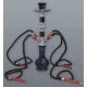 Hookah fekete-sötétkék vízipipa 4 csöves 44 cm - Több csöves vízipipa