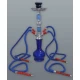 Hookah kék vízipipa 4 csöves 44 cm - Több csöves vízipipa