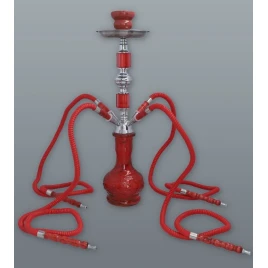 Hookah piros vízipipa 4 csöves 44 cm