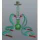 Hookah zöld vízipipa 4 csöves 44 cm - Több csöves vízipipa