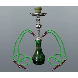 Hookah zöld vízipipa 4 csöves 46 cm