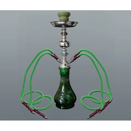 Hookah zöld vízipipa 4 csöves 46 cm - Több csöves vízipipa