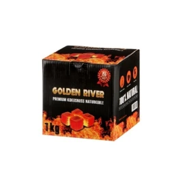 Golden River kókusz vízipipa szén - 1 kilogrammos kiszerelés
