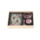 Monkey King dohányzókészlet – dohányőrlő, fémpipa, hamutartó és rolling tray – fánk mintával