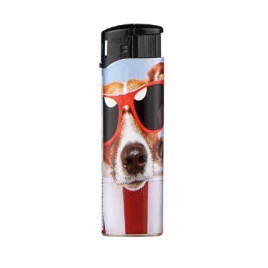 Angel újratölthető öngyújtó, napszemüveges kutya - 5
