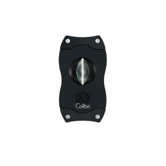 Colibri V-Cut Black, nemesacél pengéjü ék szivarvágó 23mm - fekete - Colibri V-Cut