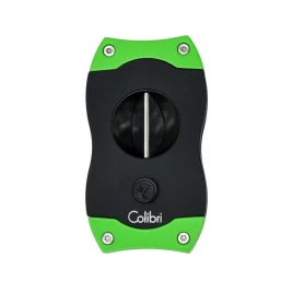 Colibri V-Cut Green, nemesacél pengéjü ék szivarvágó 23mm - zöld