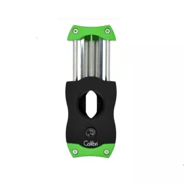 Colibri V-Cut Green, nemesacél pengéjü ék szivarvágó 23mm - zöld