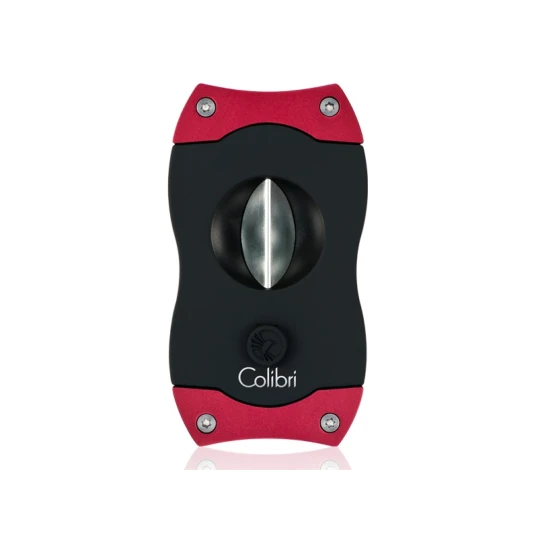 Colibri V-Cut Red, nemesacél pengéjü ék szivarvágó 23mm - piros - Colibri V-Cut