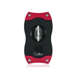 Colibri V-Cut Red, nemesacél pengéjü ék szivarvágó 23mm - piros