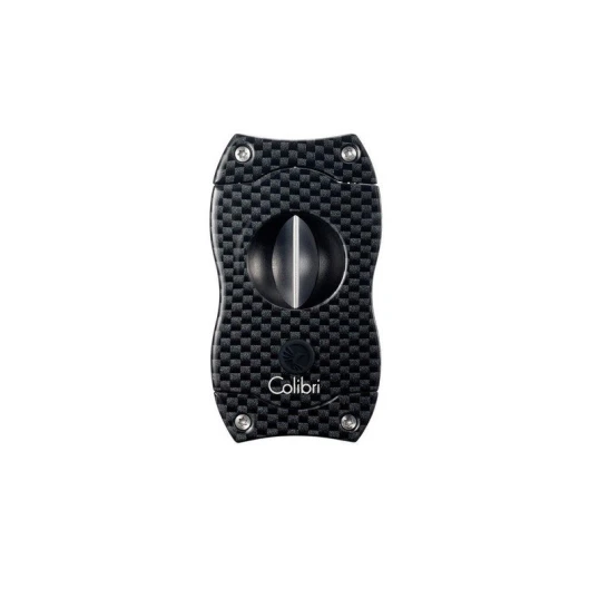 Colibri Black Carbon V-Cut, nemesacél pengéjű ék szivarvágó 23mm - fekete - Colibri V-Cut