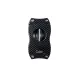Colibri Black Carbon V-Cut, nemesacél pengéjű ék szivarvágó 23mm - fekete