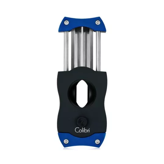 Colibri V-Cut Blue, nemesacél pengéjü ék szivarvágó 23mm - kék