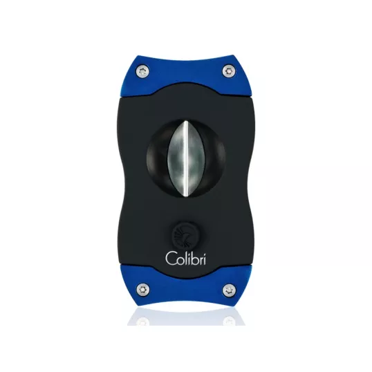 Colibri V-Cut Blue, nemesacél pengéjü ék szivarvágó 23mm - kék