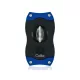 Colibri V-Cut Blue, nemesacél pengéjü ék szivarvágó 23mm - kék