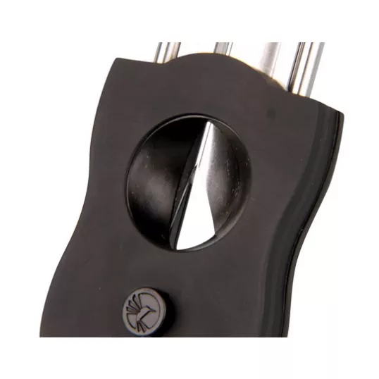 Colibri V-Cut Black, nemesacél pengéjü ék szivarvágó 23mm - fekete