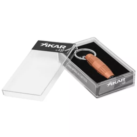Xikar szivarfúró - 10mm, fém házzal - bronz