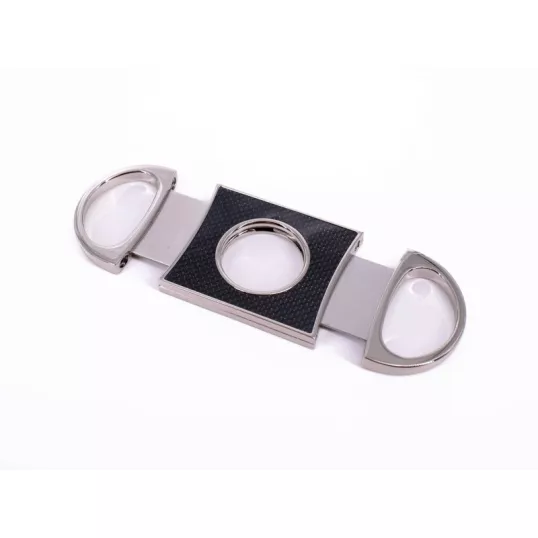Angelo dupla pengés szivarvágó 23mm átmérőjű szivarokhoz - karbon/króm