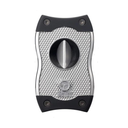 Colibri SV-Cut dupla pengés és ék szivarvágó 23/27 mm – ezüst és fekete - Colibri SV-Cut