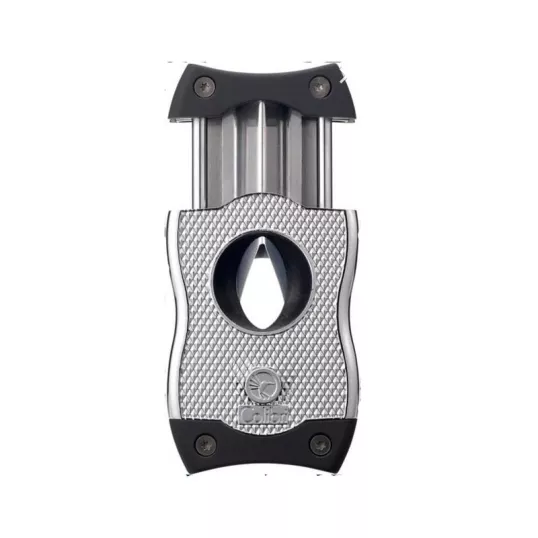 Colibri SV-Cut dupla pengés és ék szivarvágó 23/27 mm – ezüst és fekete
