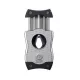 Colibri SV-Cut dupla pengés és ék szivarvágó 23/27 mm – ezüst és fekete