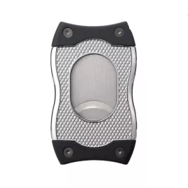 Colibri SV-Cut dupla pengés és ék szivarvágó 23/27 mm – ezüst és fekete