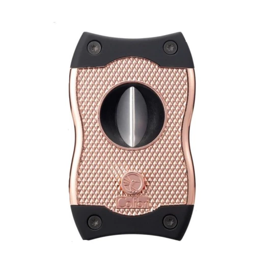 Colibri SV-Cut dupla pengés és ék szivarvágó 23/27 mm – rosegold és fekete - Colibri SV-Cut